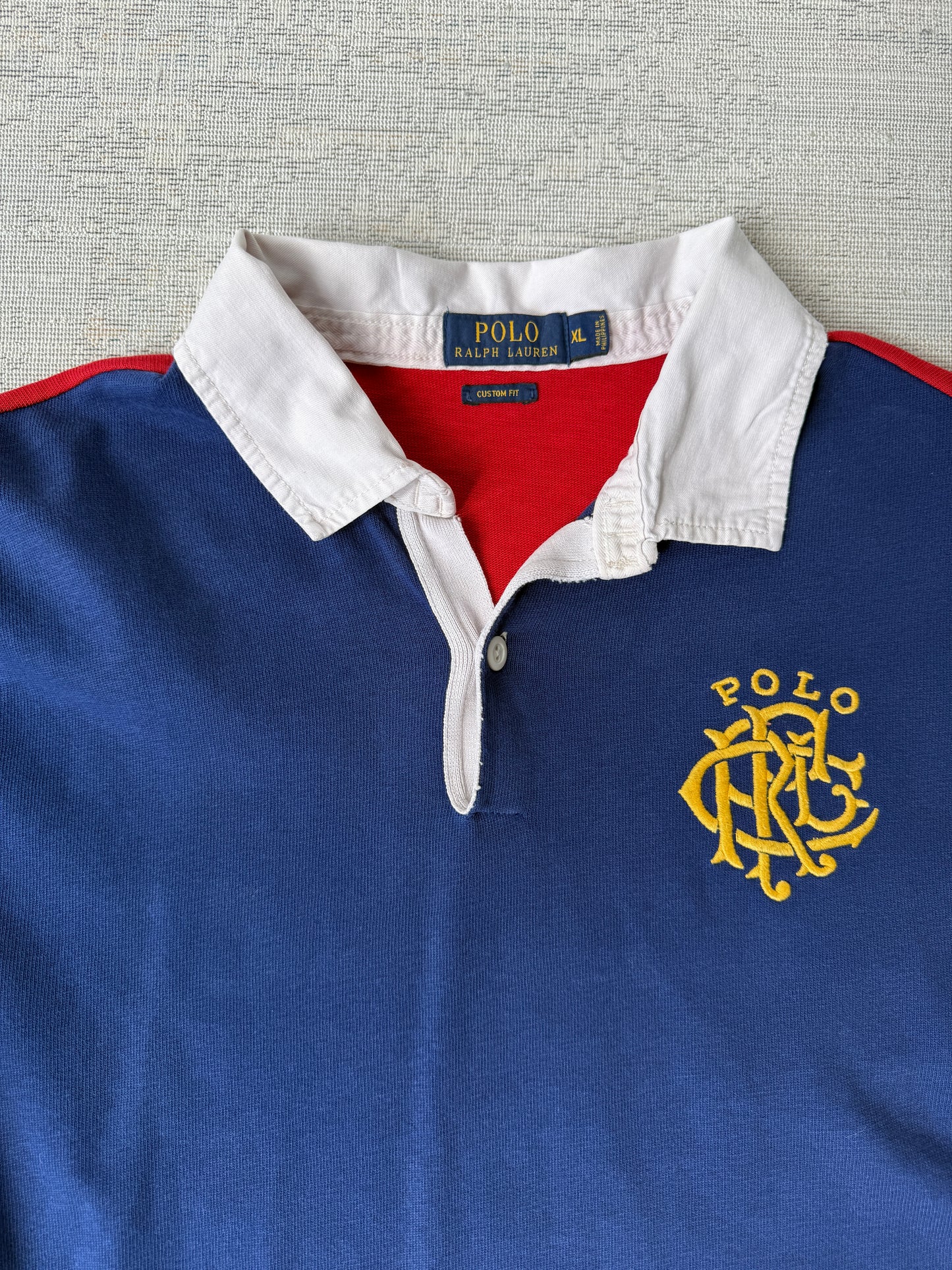 Ralph Lauren Tri-Tone Longsleeve Polo (XL)