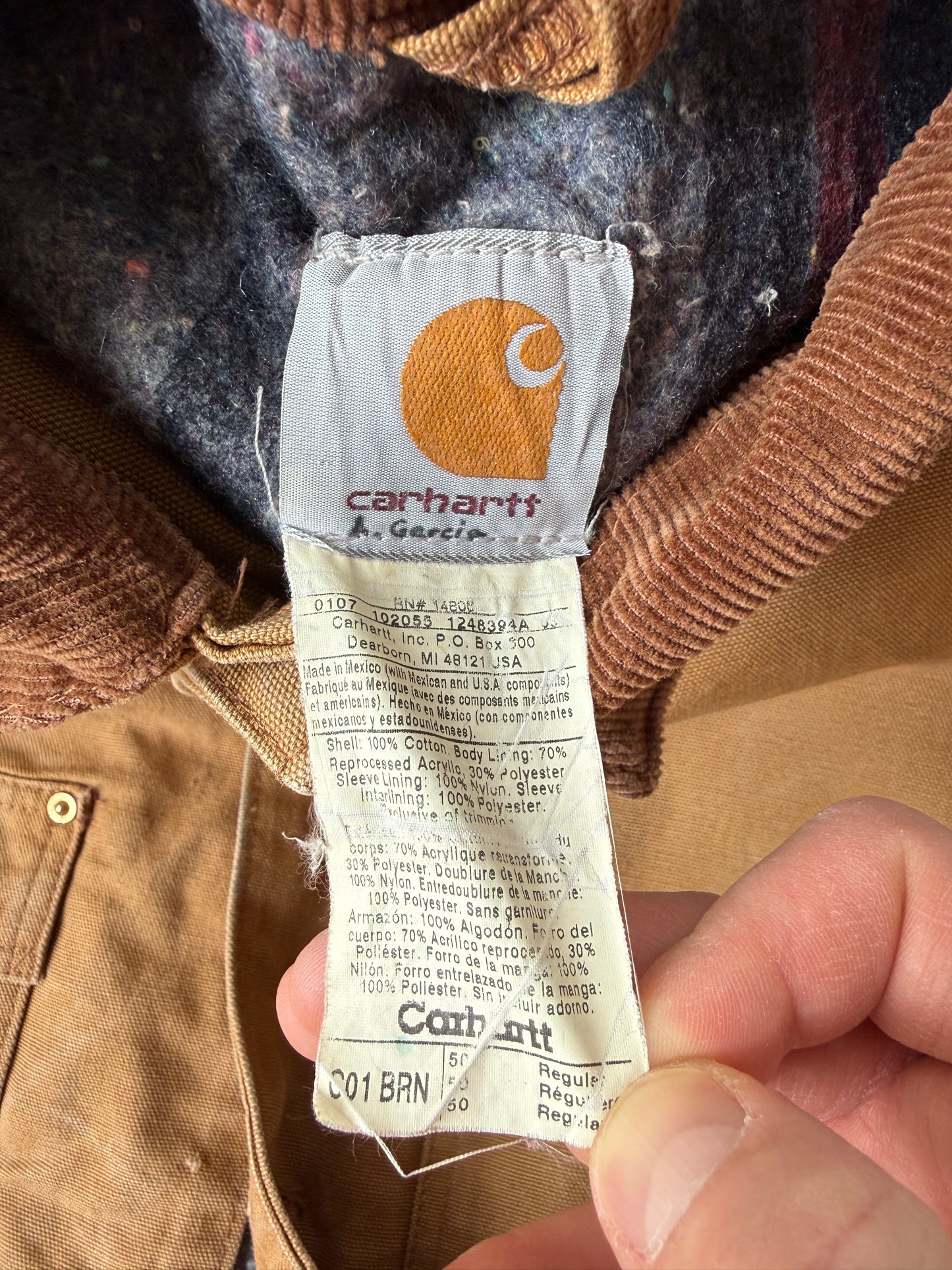Carhartt J001 Duck Canvas Chore Coat Jacket (XL)