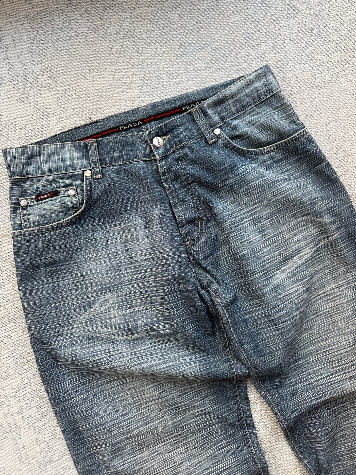 Prada Vintage Washed Denim Jeans (W32)