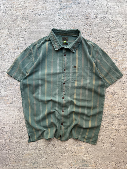 Quiksilver Striped Short Sleeve Shirt (M)