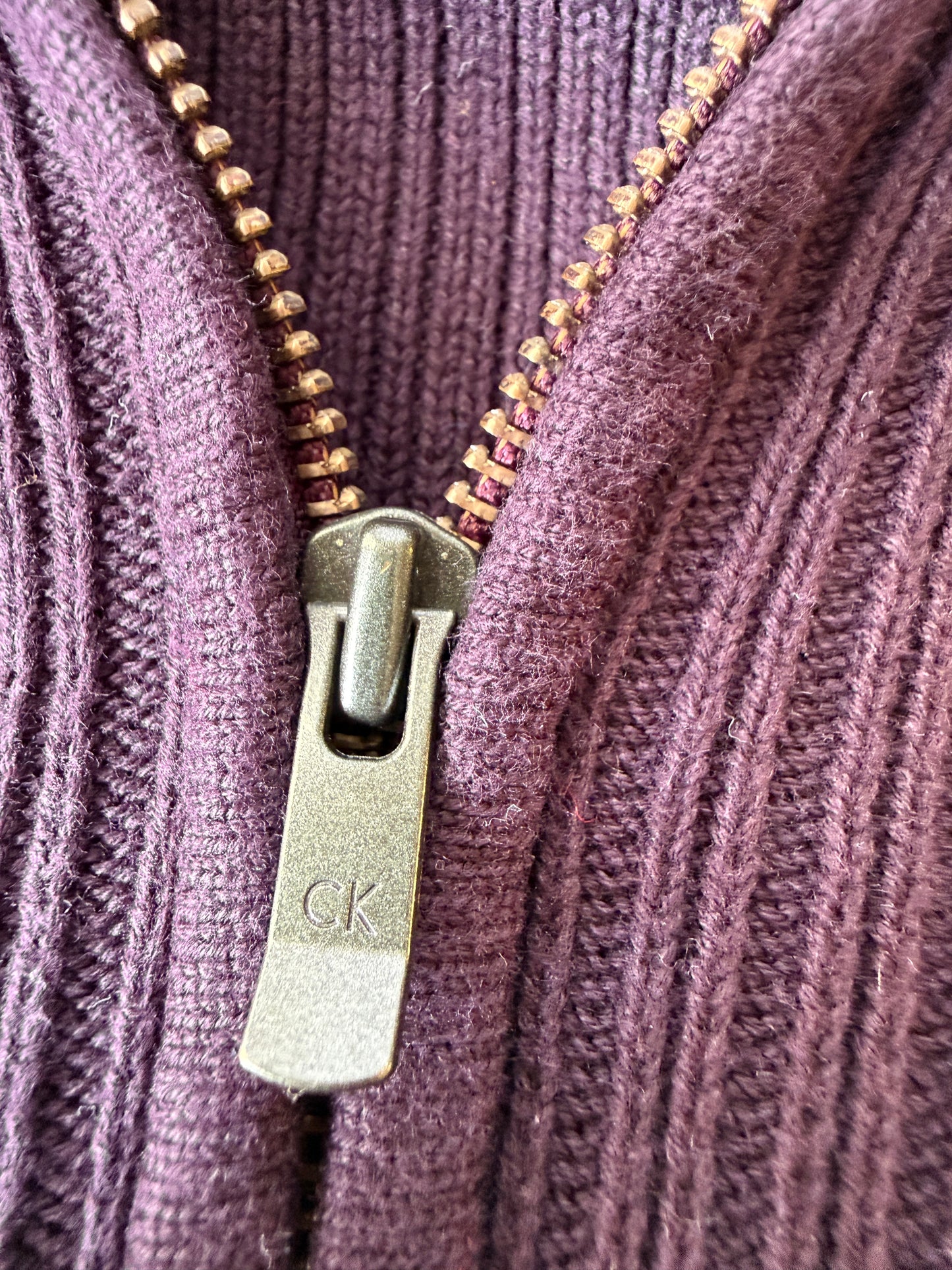 Calvin Klain Full-Zip Sweater (L)