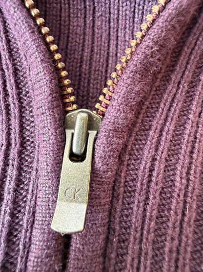 Calvin Klain Full-Zip Sweater (L)