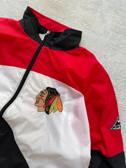 Vintage Chicago Blackhawks NHL Apex One Colorblock Jacket (XL)