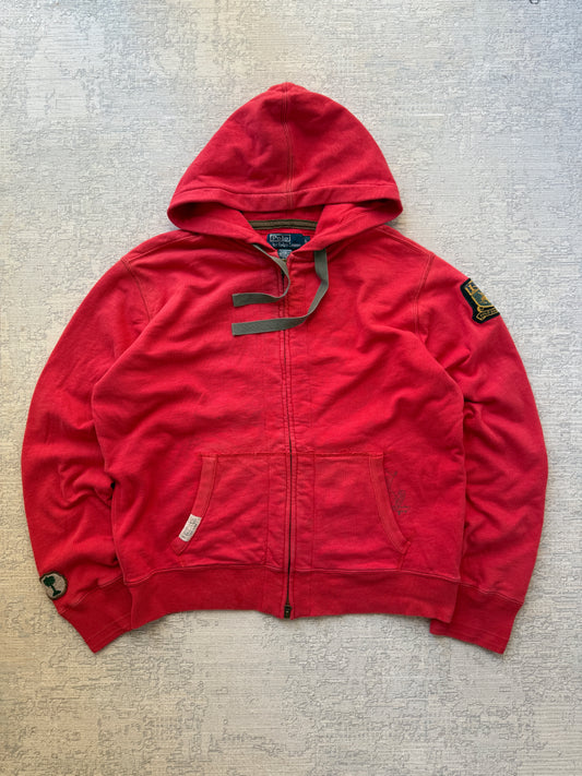 Ralph Lauren Crest Patch Full-Zip Hoodie (L)