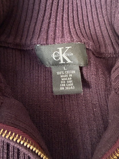Calvin Klain Full-Zip Sweater (L)
