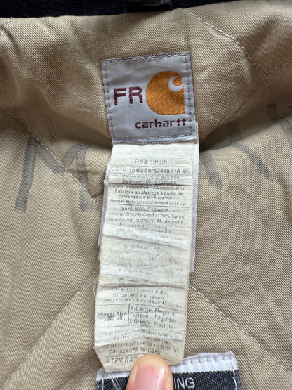 Carhartt FR Vintage Jacket in Marine Blue Made in US (XL)