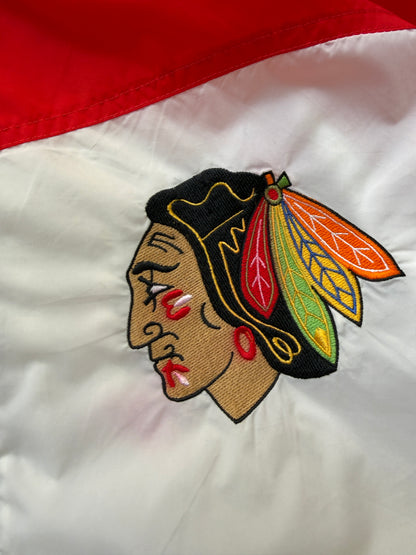 Vintage Chicago Blackhawks NHL Apex One Colorblock Jacket (XL)