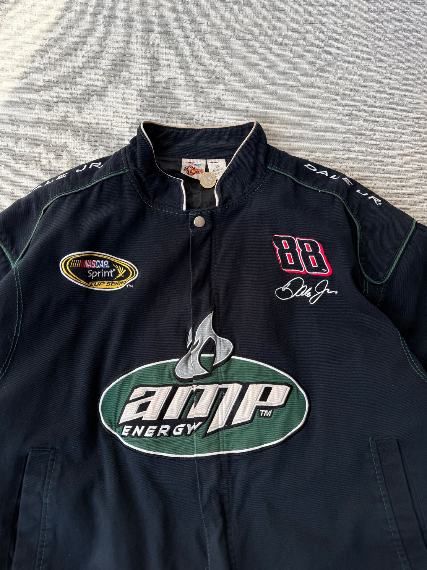 Vintage Chase Authentics x NASCAR “Amp Energy” Dale Earnhardt Jr. Racing Jacket (XL)