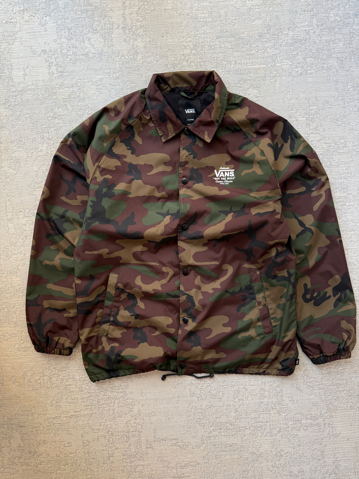 Vans Off The Wall Camo Coach Jacket (XL)