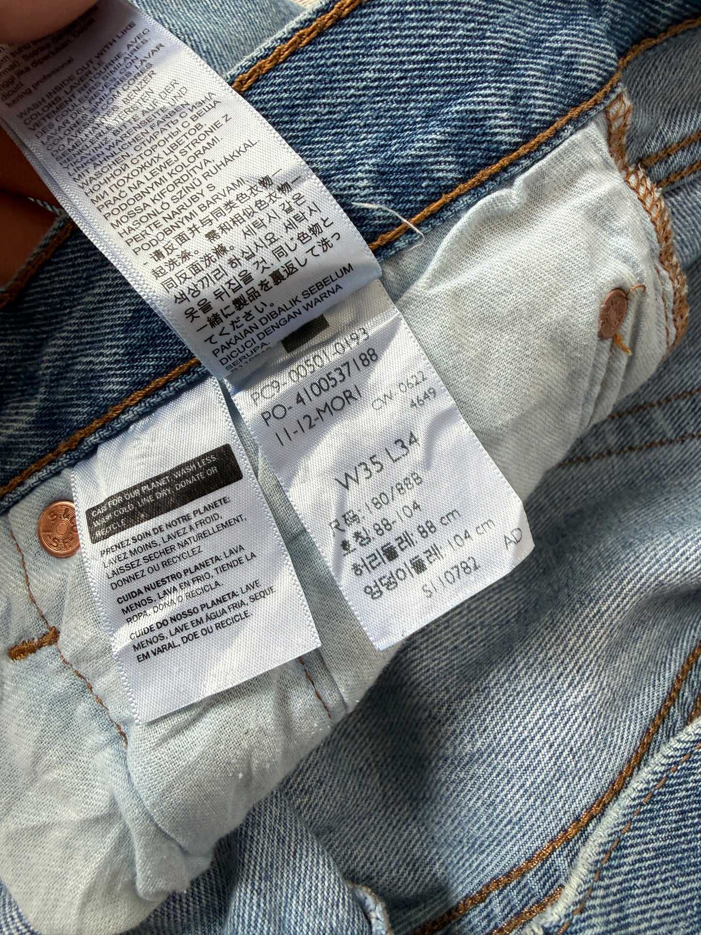 Levi’s 501 Straight Jeans (W35 L34)