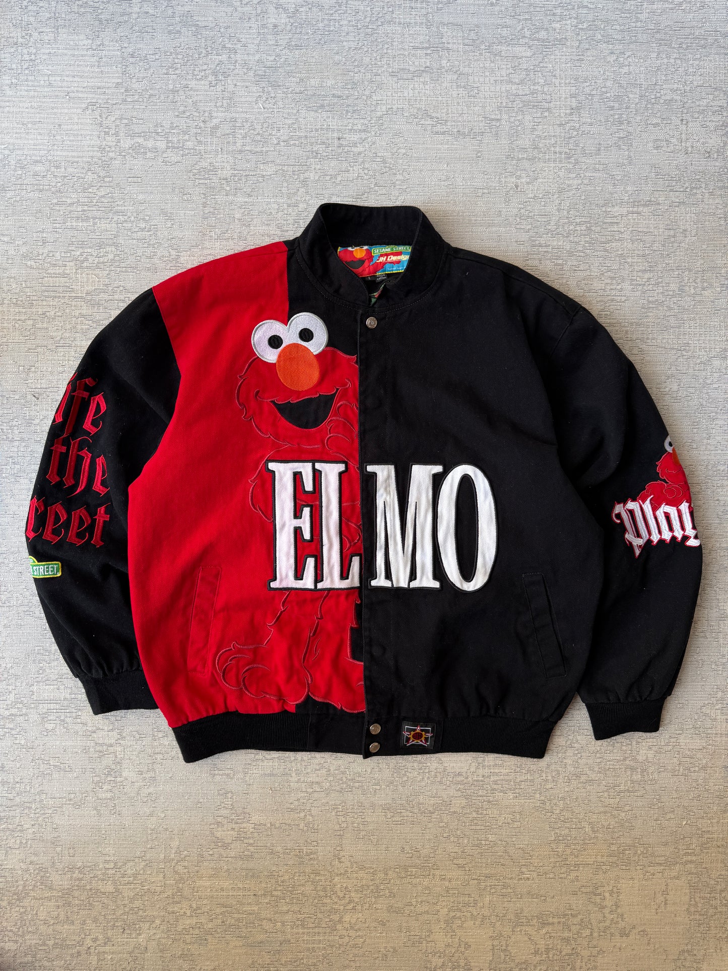 Y2K Vintage 90’s JH Design Sesame Street Elmo Jacket (L)