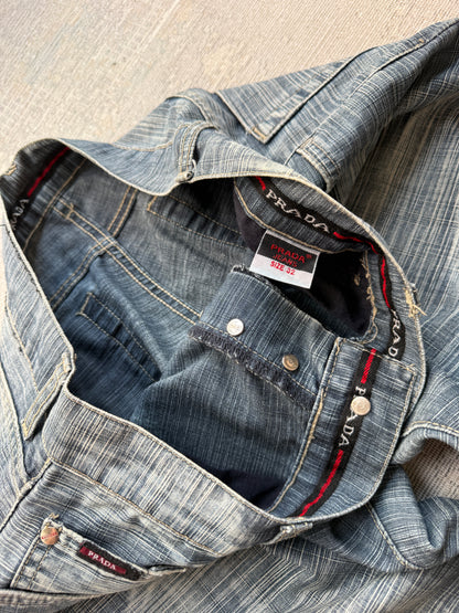 Prada Vintage Washed Denim Jeans (W32)
