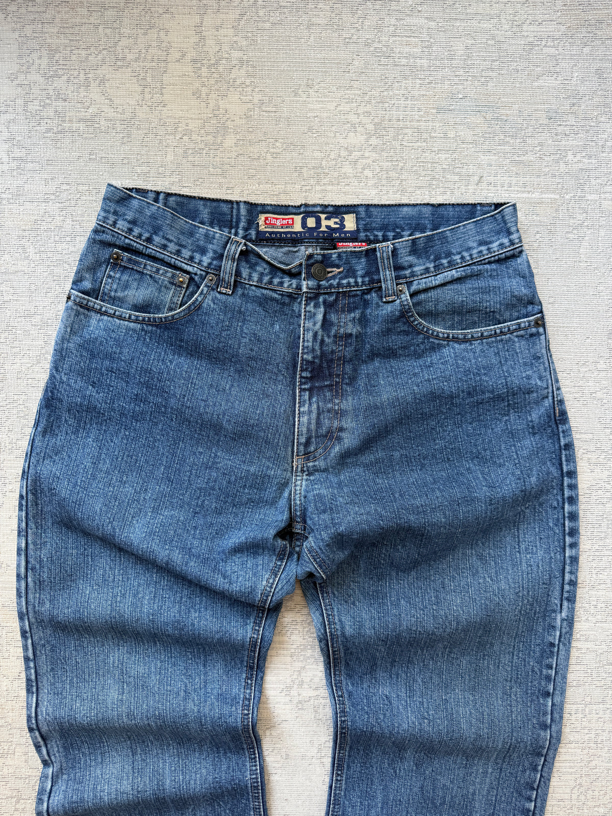 Jinglers 03 Straight Fit Jeans – Faded Blue (W33 L34)