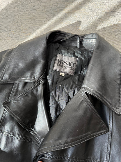 Versace Jeans Couture 90’s Style Leather Jacket (L)