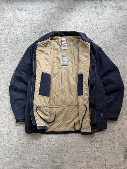 Carhartt FR Vintage Jacket in Marine Blue Made in US (XL)
