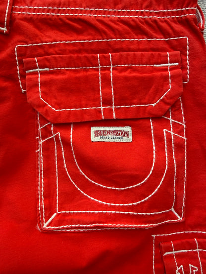 True Religion Y2K Contrast Stitch Cargo Pants (W30)