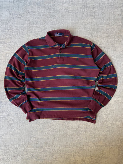 Ralph Lauren Stripe Longsleeve Polo (M)