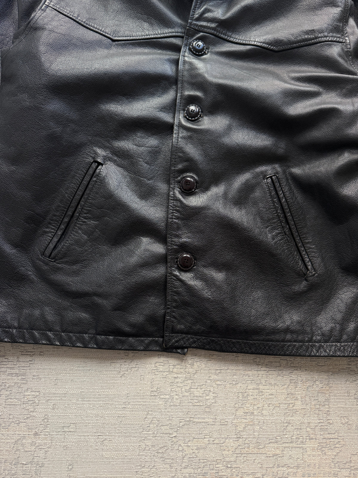 Vintage 90s Allison Wingate Genuine Leather Jacket (XL)