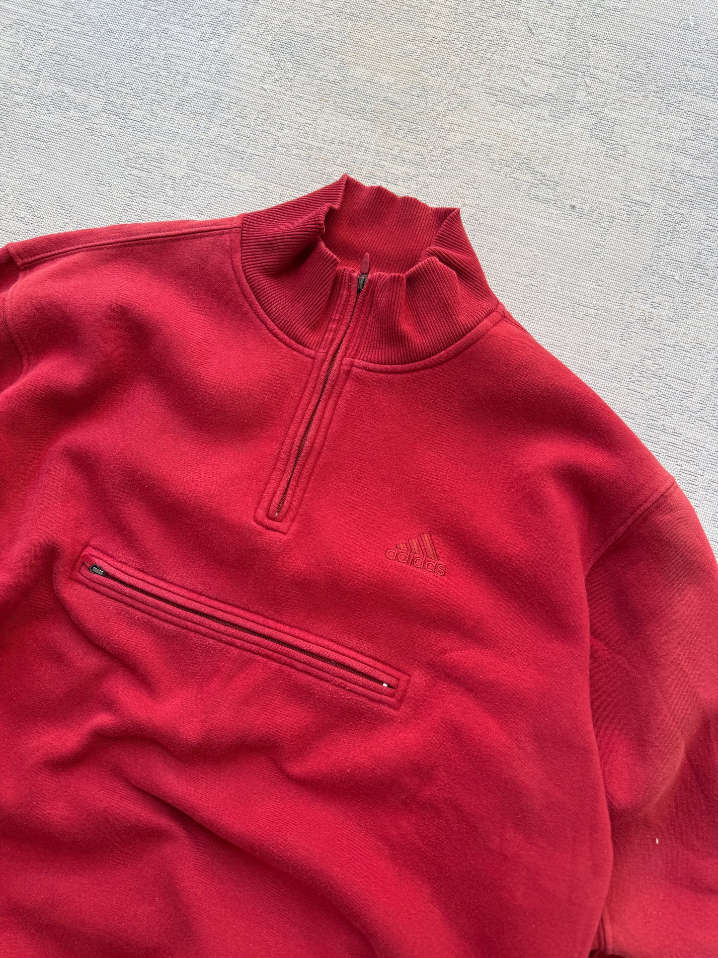 Adidas Vintage 1/4 Zip Fleece Sweater (M)