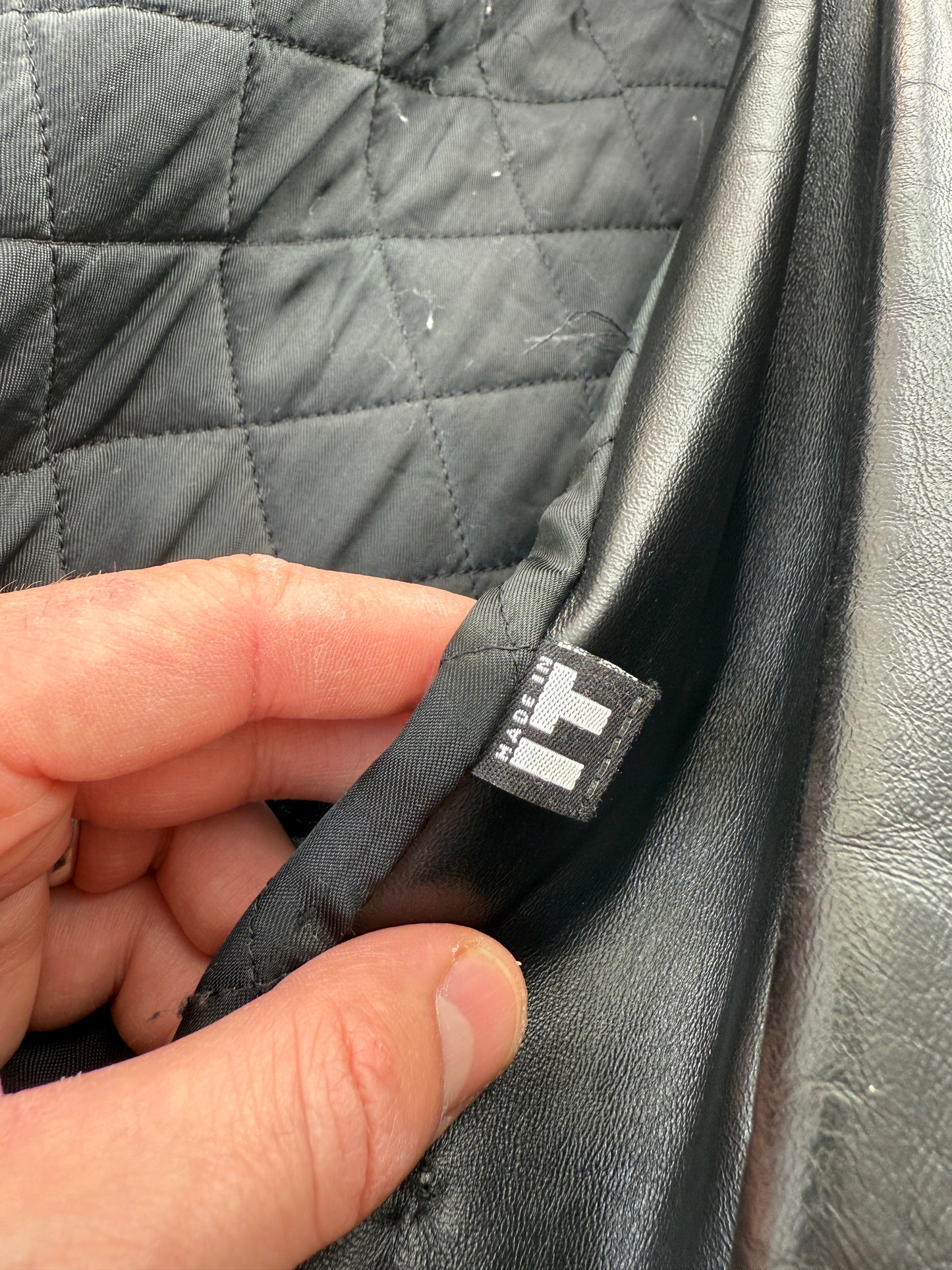 Versace Jeans Couture 90’s Style Leather Jacket (L)