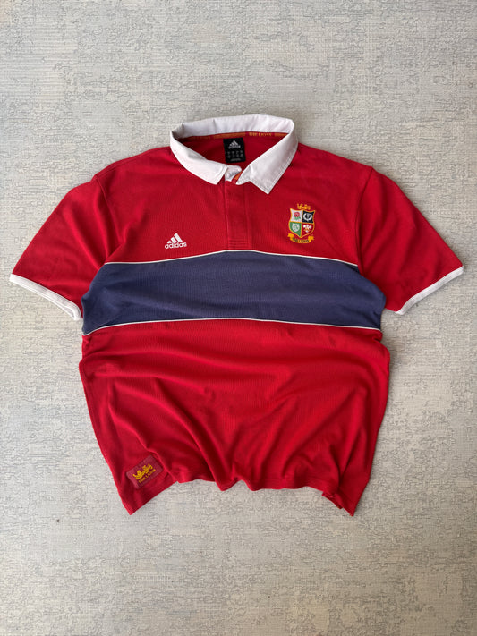 Adidas Vintage British & Irish Lions Rugby Polo Tee (XL)