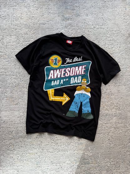 The Simpsons Awesome Bad Ass Dad Tee (L)