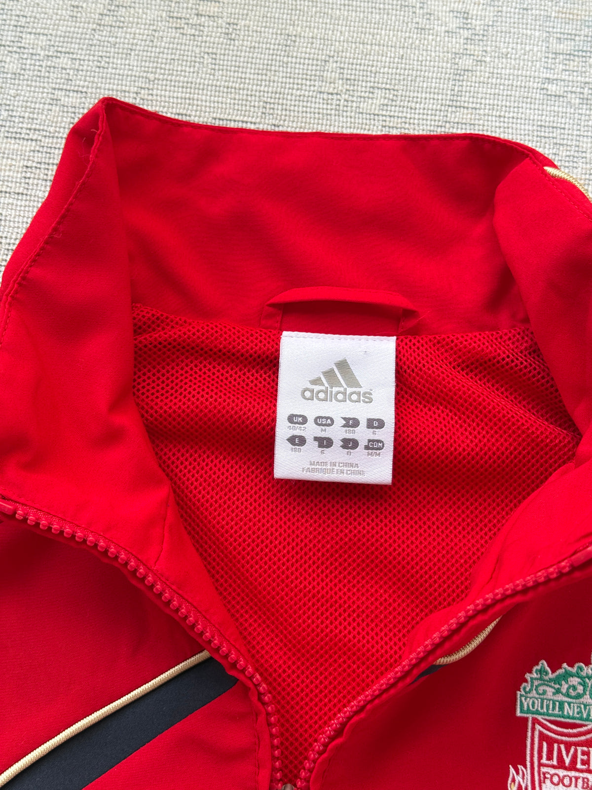 2009–10 Liverpool FC Adidas Track Jacket (M)