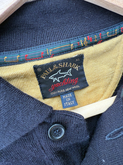 Paul Shark Striped Polo LS (XL)