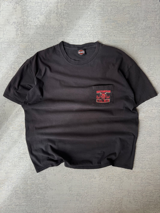 Harley Davidson Red Hot Motor Oil Tee (XL)