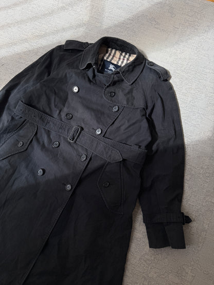 Burberry Vintage Classic Trench Coat – Nova Check Lining (Made in England)-(Women’s M)