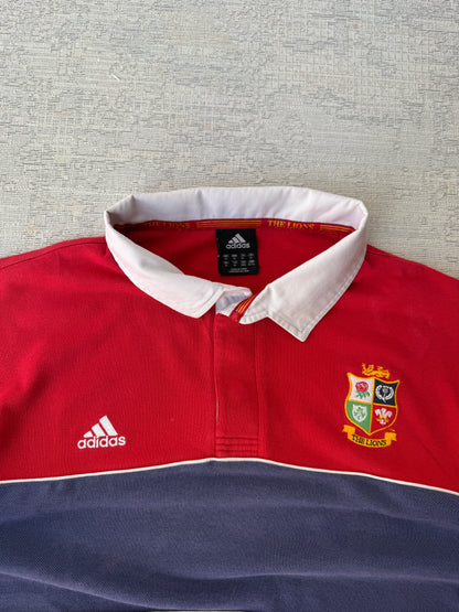 Adidas Vintage British & Irish Lions Rugby Polo Tee (XL)