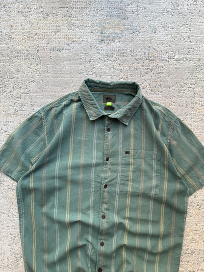 Quiksilver Striped Short Sleeve Shirt (M)