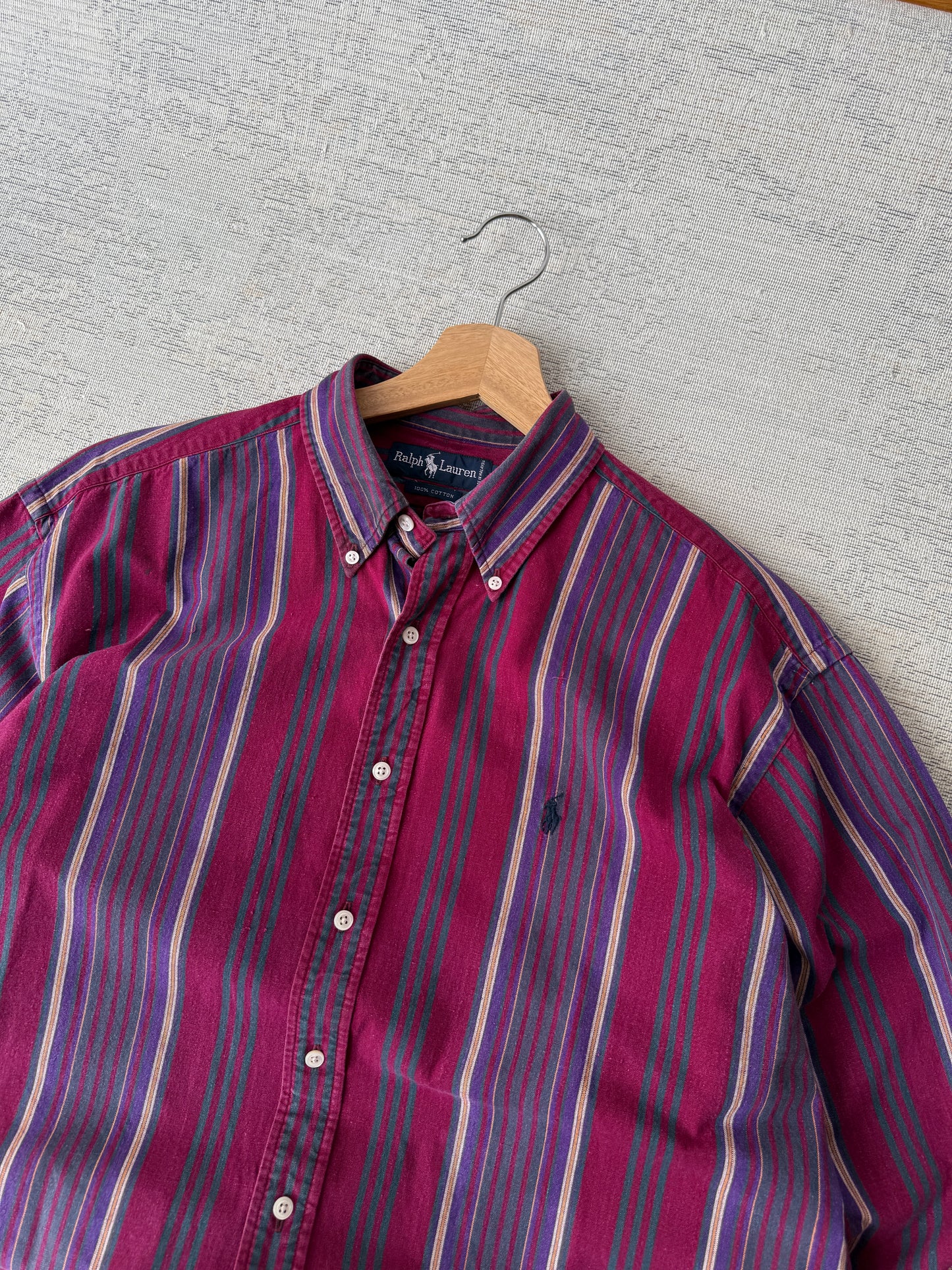 Ralph Lauren Vintage 100% Cotton LS Shirt (XL)
