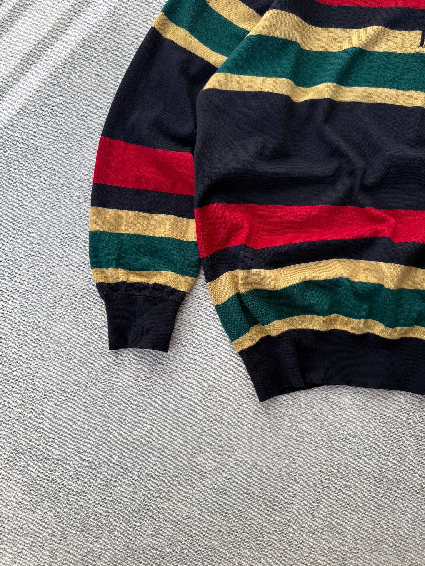 Paul Shark Striped Polo LS (XL)