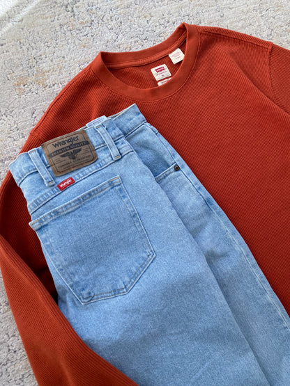 Wrangler Vintage Washed Blue Jeans (W34 L30)