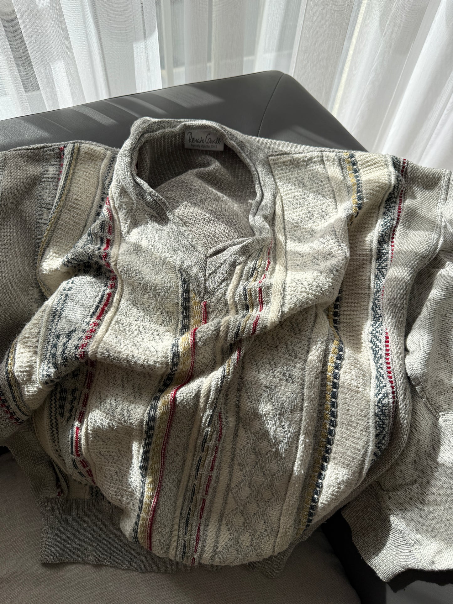 Renato Cavalli Vintage Pattern Knit Sweater (L)