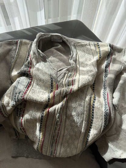 Renato Cavalli Vintage Pattern Knit Sweater (L)