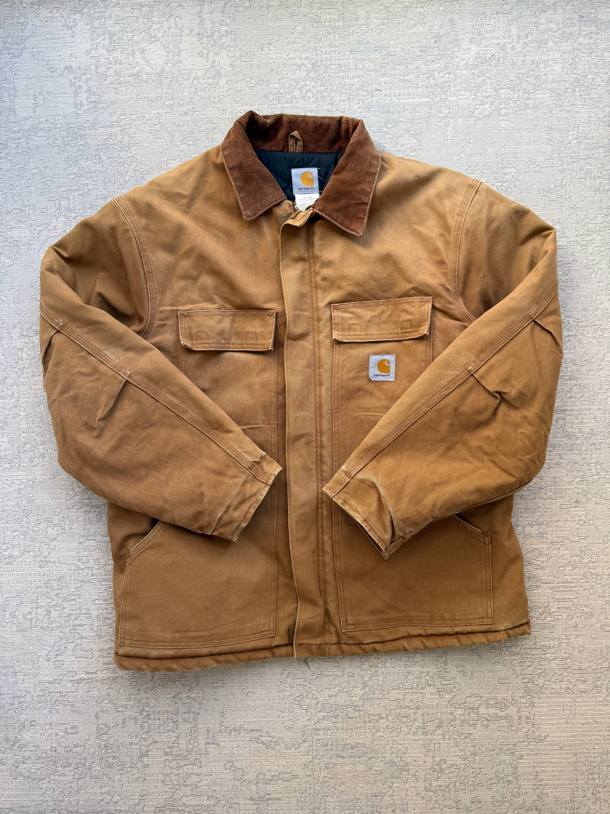 Vintage Carhartt Made in USA Quilted Chore Jacket – Carhartt Brown (XL)