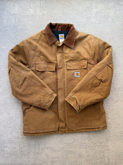 Vintage Carhartt Made in USA Quilted Chore Jacket – Carhartt Brown (XL)