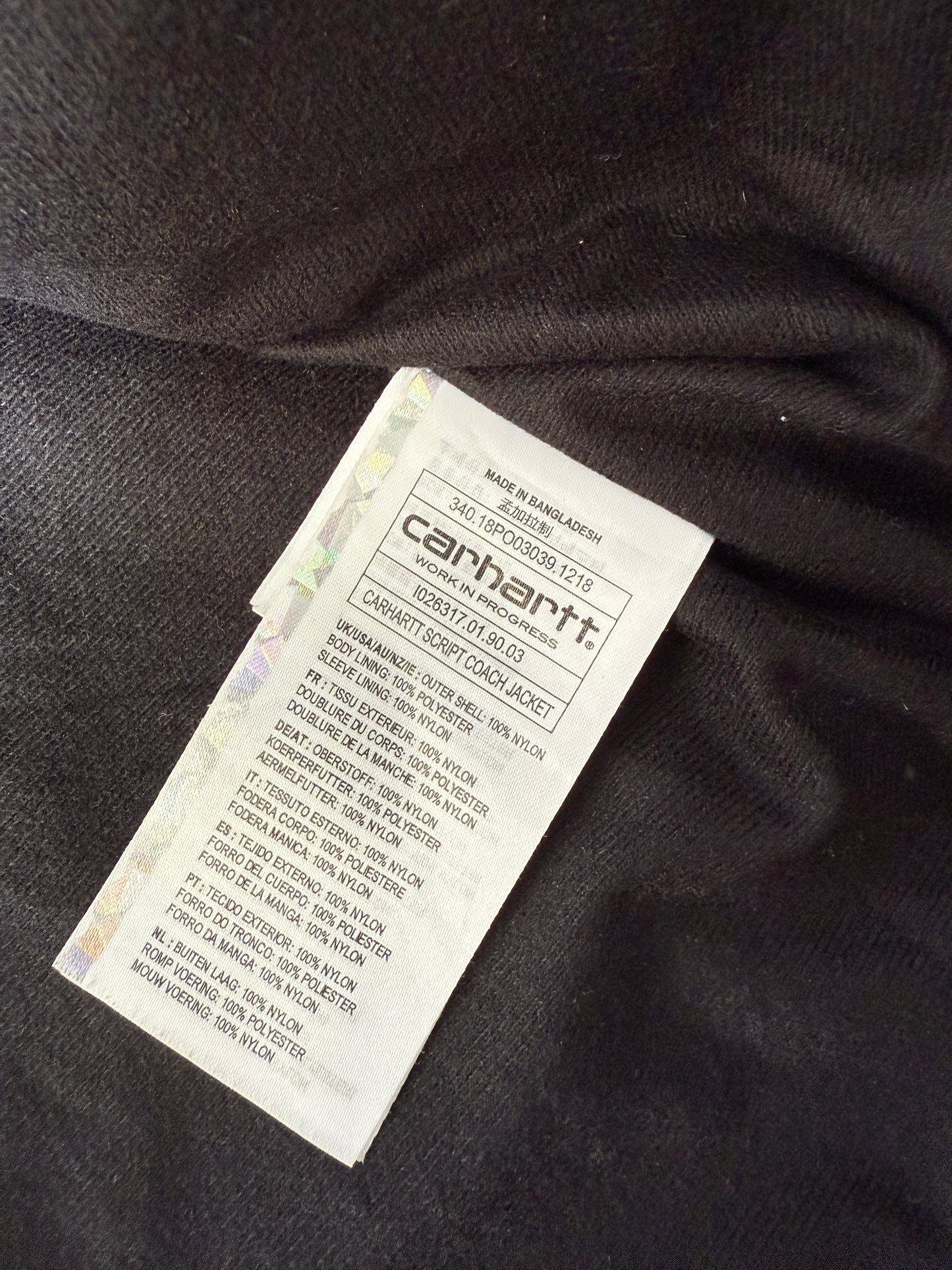 Carhartt Script Coach Jacket (L)