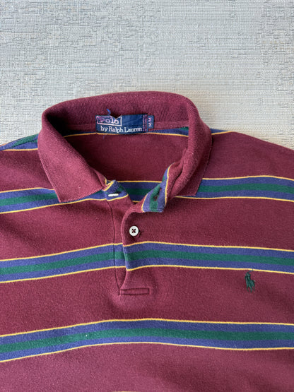 Ralph Lauren Stripe Longsleeve Polo (M)