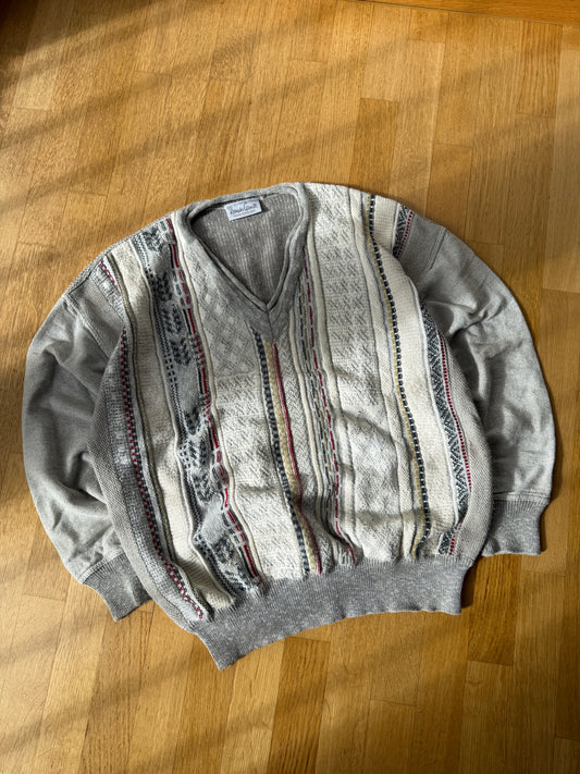 Renato Cavalli Vintage Pattern Knit Sweater (L)
