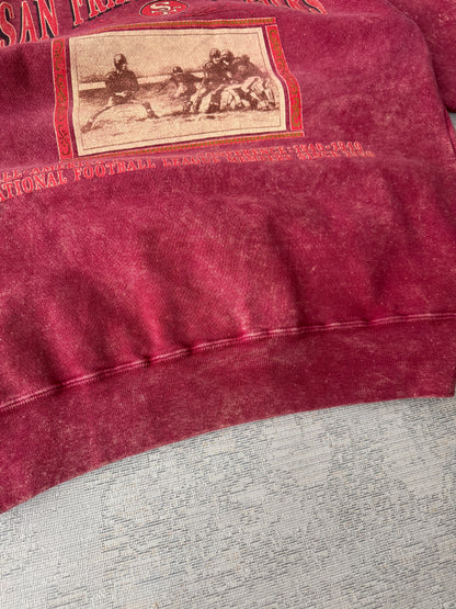 Vintage San Francisco 49ers Washed Crewneck Sweatshirt (L)