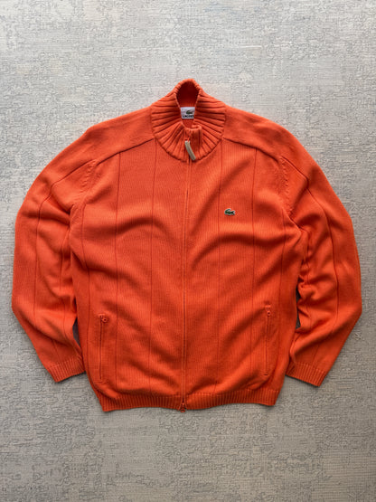 Lacoste High Neck Zip Knit Sweater (L)