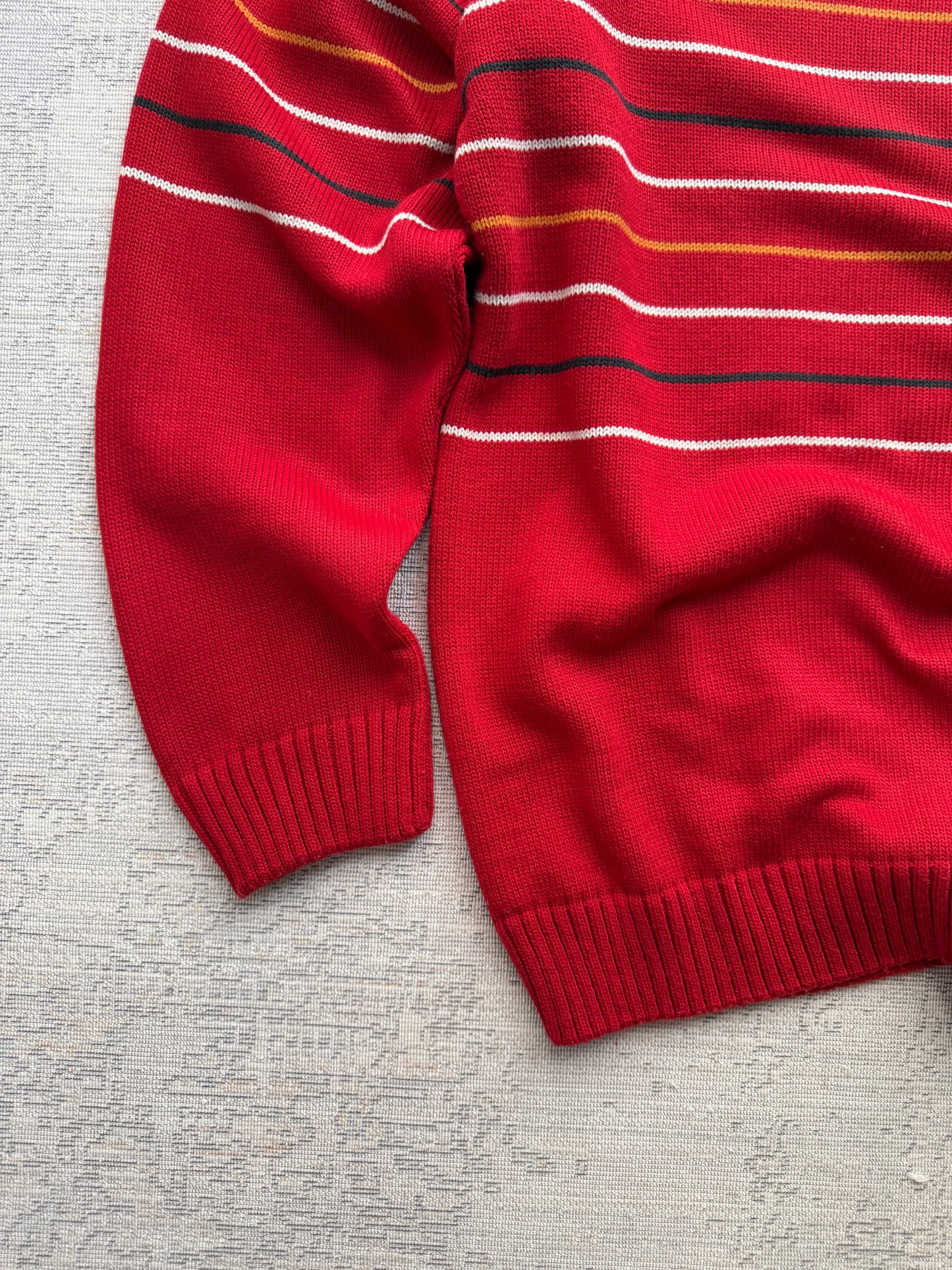 Vintage Lacoste Chest Stripe Crewneck Sweater (XL)