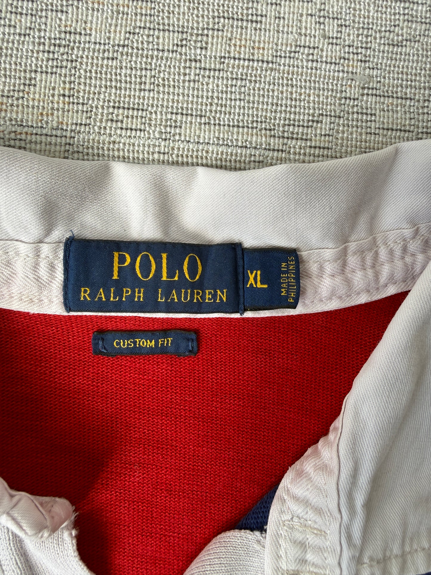 Ralph Lauren Tri-Tone Longsleeve Polo (XL)