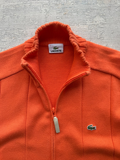 Lacoste High Neck Zip Knit Sweater (L)