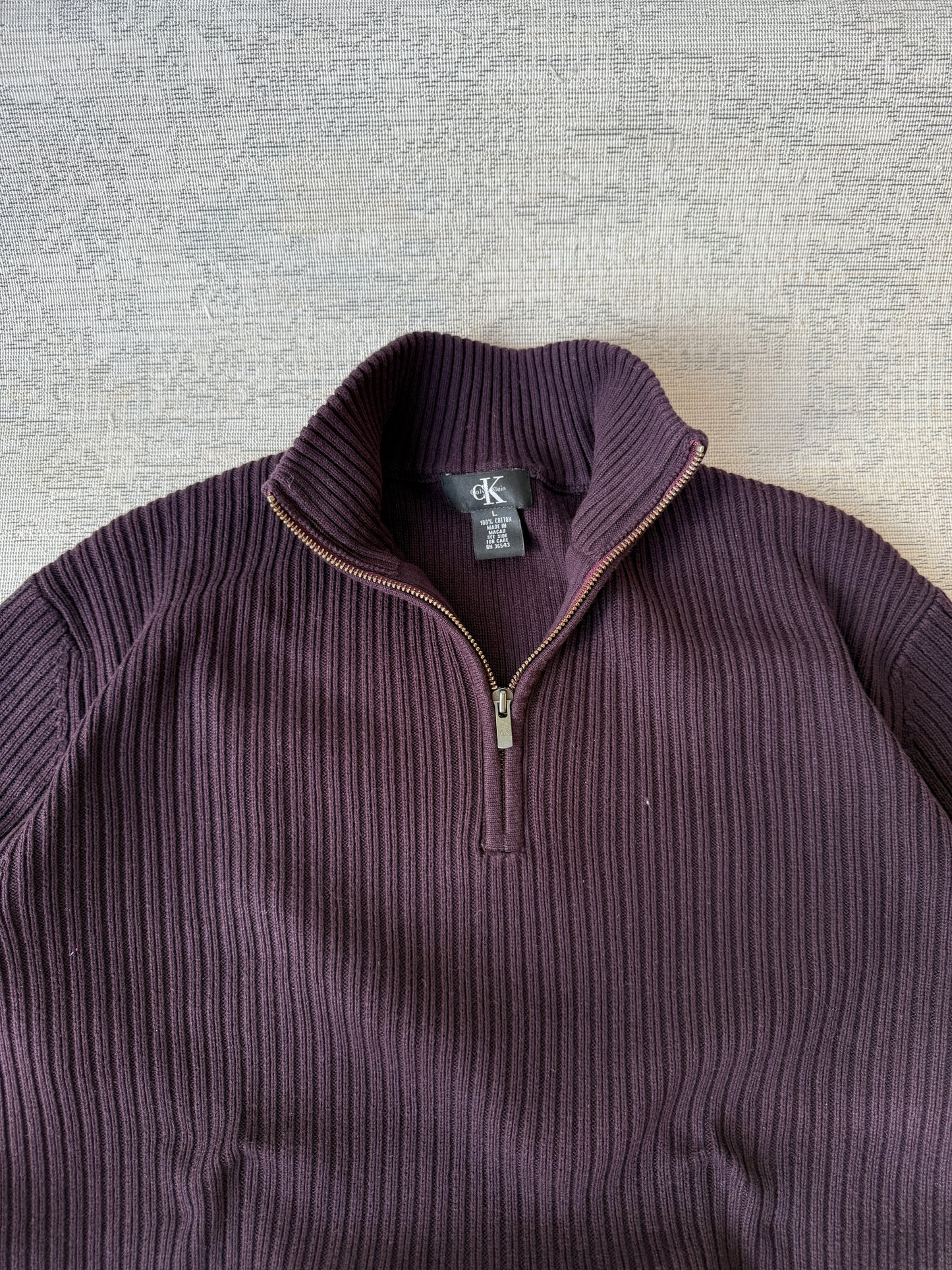 Calvin Klain Full-Zip Sweater (L)