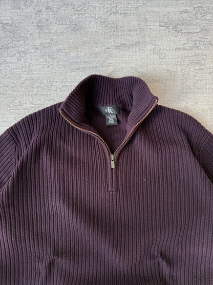 Calvin Klain Full-Zip Sweater (L)
