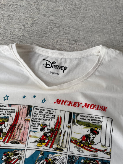 Mickey Mouse Skiing Tee (Women’s L)